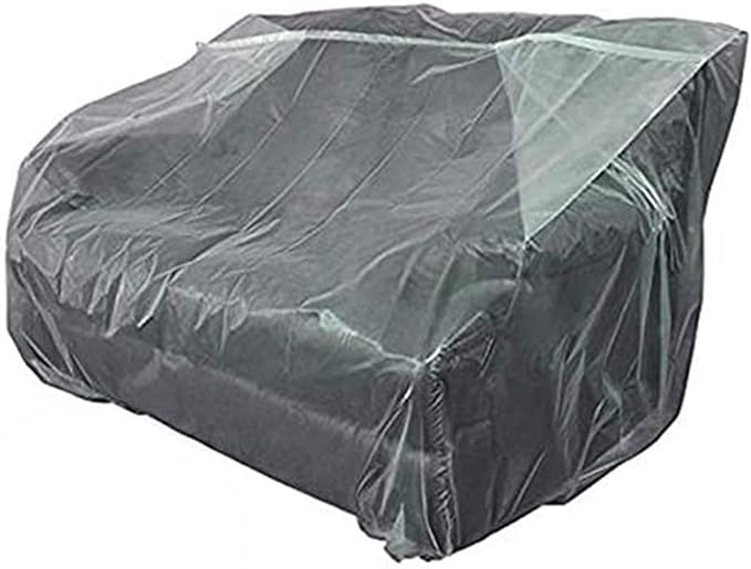 STARTWO Furniture Cover Plastic Couch Cover Heavy Duty Water Resistant Thick Clear | Sofa Slipover for Moving and Long Term Storage 42”(Width) x 68”(Depth) x 42"(Height)