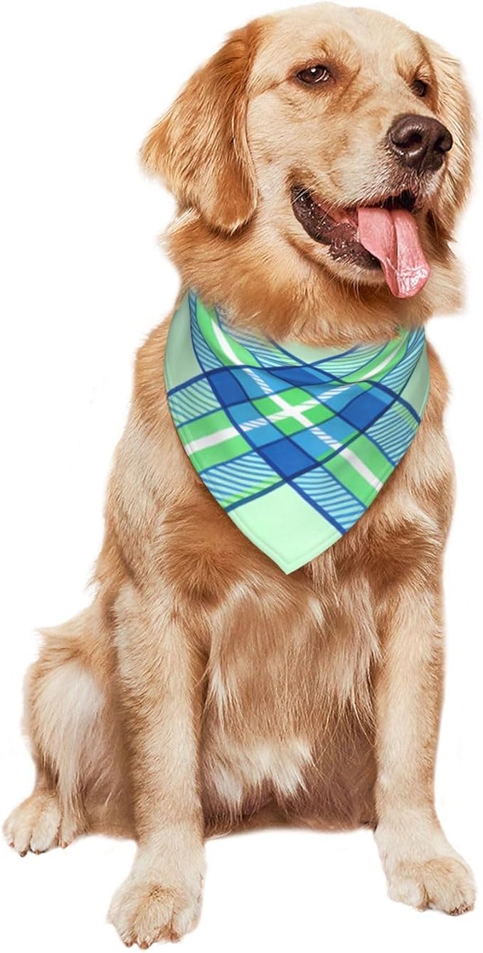 Teacher's Pet Dog Bandana,Funny Bandana Gift,Photo Prop Accessories for Dog Lovers Owner Gift,Triangle Reversible Fall Scarf, Adjustable (Checkered)