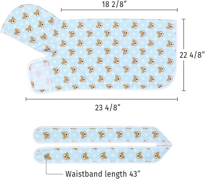 HDE Dog Bathrobe Super Absorbent Quick Drying Puppy Towel Wrap Coat Adjustable After Bath Robes with Hood for Dog Sizes S-XXL Teddy Bears S