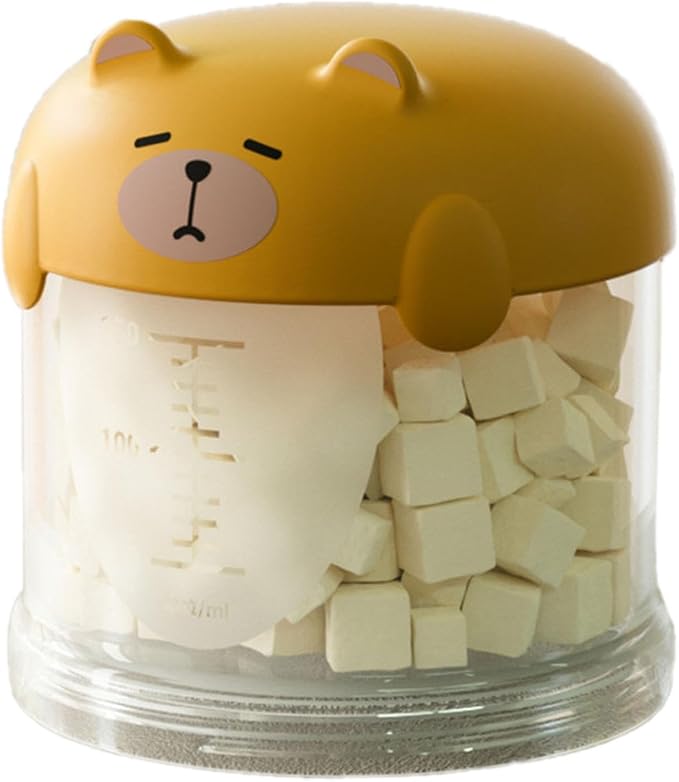 Airtight Dog Treat Container with Lid – Pet Snack Storage Jar for Countertop, 𝙈𝙤𝙞𝙨𝙩𝙪𝙧𝙚-Proof Treat Bin for Dogs & Cats, Ideal for Kitchen or Pantry Use (Yellow, Mini)