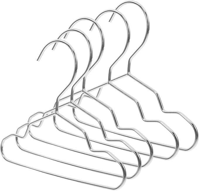 Ciieeo 10pcs Pet Hangers Steel Pet Clothing Rack Cat Dog Clothe Hanger Mini Storage for Doll Apparel Dry Rack Fashionable Garment Organizer