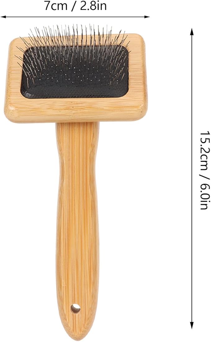 Macrame Comb, Wooden Handle Macrame Fringe Comb with Air Bag Cushion for Knitting Cord Rope Plant Hangers Wall Hangings Pet Hair Combing