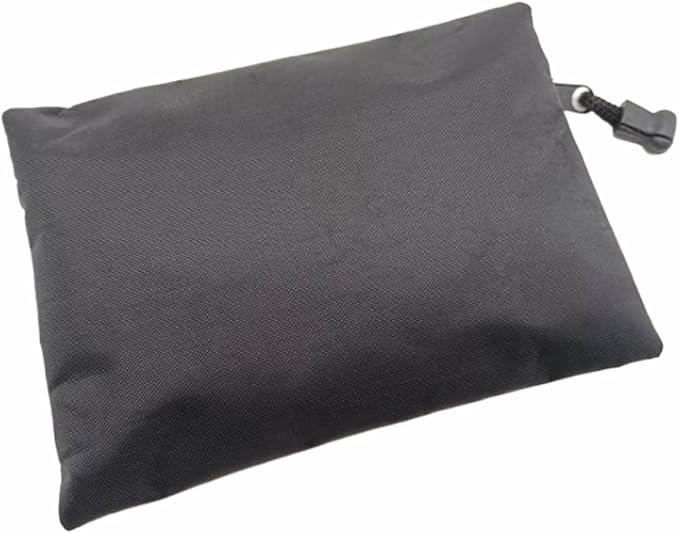 Red Emergency Pouch - Small Travel First Aid Bag for Car, Home, Office, Outdoors (Black 16x11cm)