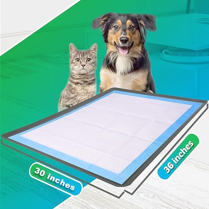 Skywin Dog Pee Pad Holder - Fits Up to 30” x 36” Pee Pad - 2 Pack - Grey | Stable Grip, Soft Edges, Quick Wipe Silicone Surface, Dog Pad Holder for Indoor Flooring Protection