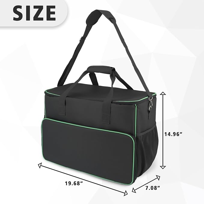 Carry Bag for Bissell Little Green Machine 1400B, Large Capacity, Black | Carrying Case for Bissell Carpet Cleaner, Car Vacuum Attachments Cleaning Tools Organizer, Cleaner Solution Pocke (Bag Only)