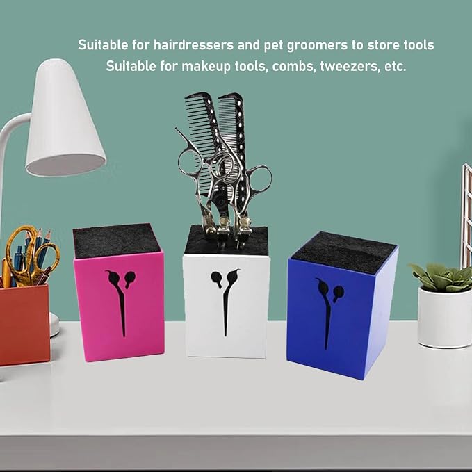 Scissors Holder For Hair Stylist, Hair Salon Scissors Storage Holder, Multifunctional Hairdressing Shear Holder Organizer for Stylists Hair Salons Pet Groomers and Home