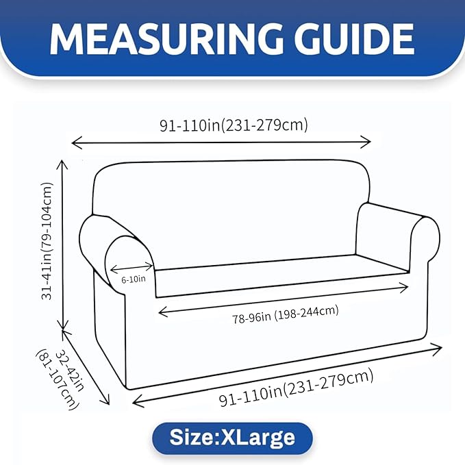 YEMYHOM Couch Cover Latest Jacquard Design High Stretch Extra Large Sofa Covers Pet Dog Cat Proof Oversized Slipcover Non Slip Magic Elastic Furniture Protector (X-Large, Begonia Leaf Dark Gray)