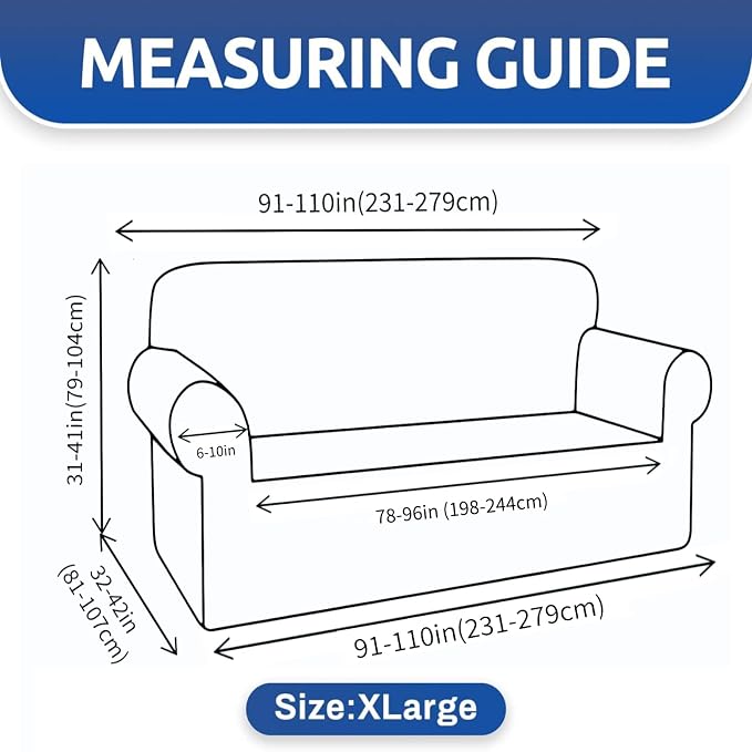 YEMYHOM Couch Cover Latest Jacquard Design High Stretch Extra Large Sofa Covers Pet Dog Cat Proof Oversized Slipcover Non Slip Magic Elastic Furniture Protector (X-Large, Begonia Leaf Blackish Green)