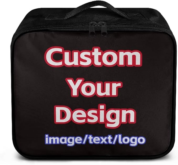Rnyleeg Custom First Aid Kit Organizer Personalized Pet First Aid Bag Empty Large Capacity Medical Supply Bag Customized Your Photo or Text or Logo