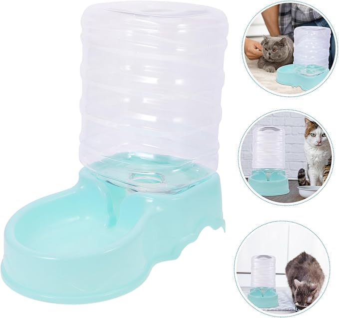HEMOTON Automatic Dog Water Feeder Dispenser Gravity Design Pet Accessory for Easy Feeding Durable Self Filling Bowl for Dogs and Cats Saving Water
