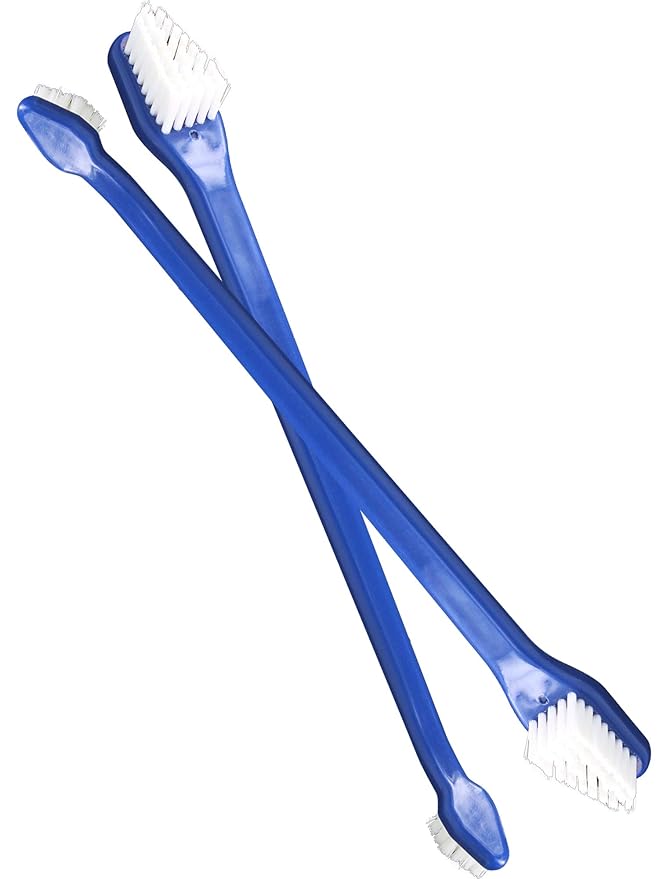 Bluestem toothbrbluestem Pet Toothbrush Set - Includes 2 Double-Sided Dog and Cat Tooth Brushes - Gentle Yet Effective Pet Teeth Cleaning Kit
