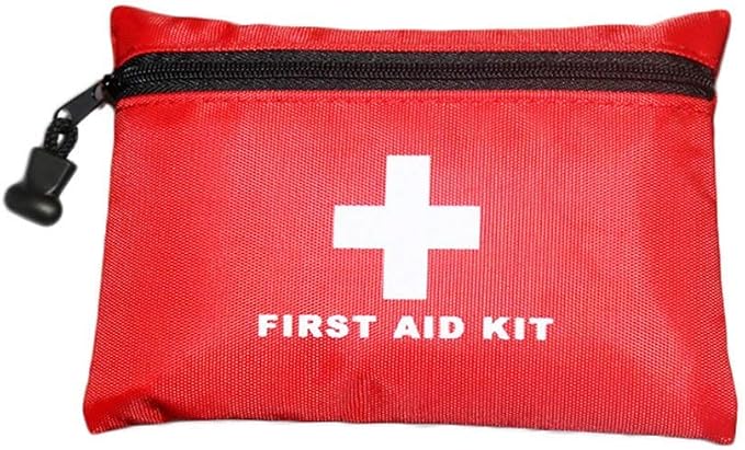 Red First Aid Bag Small First Aid Kit Empty Medical Storage Bag for First Aid Kits Pack Emergency Hiking Backpacking Camping Cycling Travel Car
