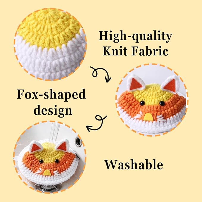 Knitted Turtle Clothes, Fox Shell Costume with Adjustable Strap | Soft & Skin-friendly Pet Outfit with Multiple Sizes for Red-eared Slider Grass Turtle