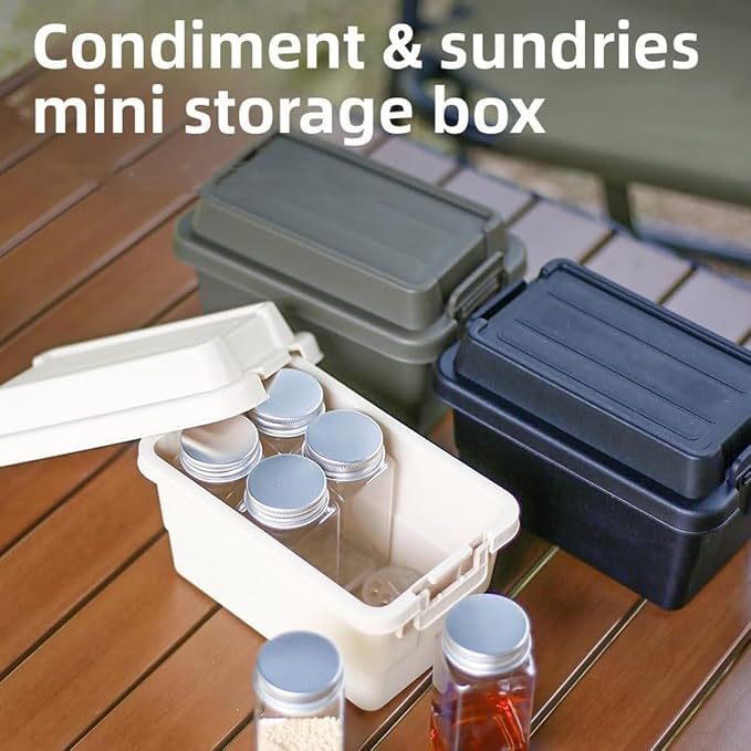 6-Piece Camping Spice Kit, BPA-Free Leakproof, Portable Seasoning Organizer for Travel
