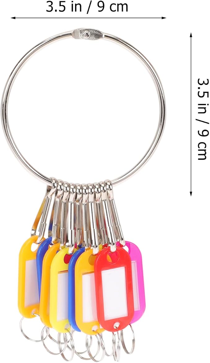 DOITOOL 1 Set Multi Purpose Key Tags Key Label for Office School and Luggage Identification