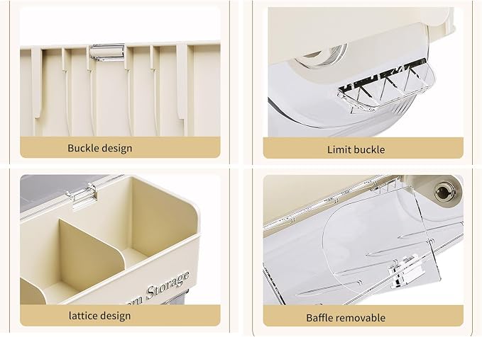 Drawer Organizer for Underwear and Socks, Sturdy PP PET Dividers with Compact Design for Home, Dorm, and Travel Use