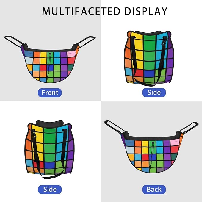 Filled Grid Car Seat Organizer-Backseat Storage Bag for Travel | Waterproof Durable. Holds Snacks Gear Essentials. Fits Most Cars.