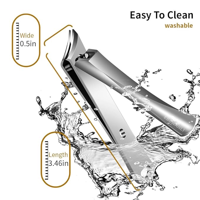 EBEWANLI Ingrown Toenail Clippers, Pointed Stainless Steel Nail Clippers for Hangnail or Ingrown Toenails Removal, Slant Blade Ingrown Toenail Tool for Feet, Almond Nail Clippers for Acrylic Nail Tips
