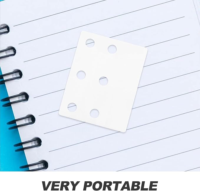 100pcs White Circle Hole Reinforcement Labels Pet Self Adhesive Tabs | Reusable Binder Sheet Organizers, Notebook Expansion Support, Circular 6-hole Format for Page Marking