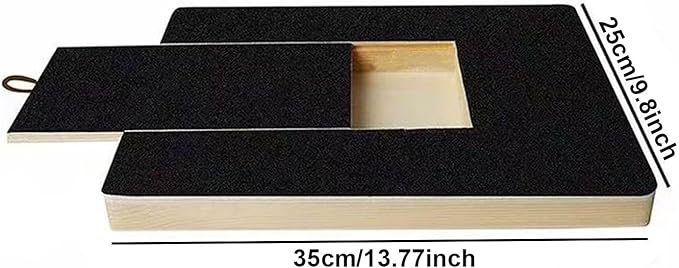 Dog Scratch Board with Treat Box | Calming Nail Trim Pad | Wood Stress Free Dog Nail Scratchs Pad, for Breeds Large and Small Dogs Cats Play Stimulation Boredom