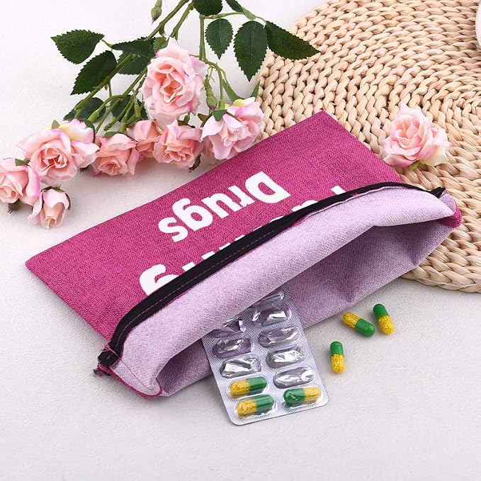 Sisadodo Charging Cable Organizer Travel Bag Toiletry Makeup Cosmetic Bags Medicine Med Toiletry Bag Pouch Diabetic Gifts Bags