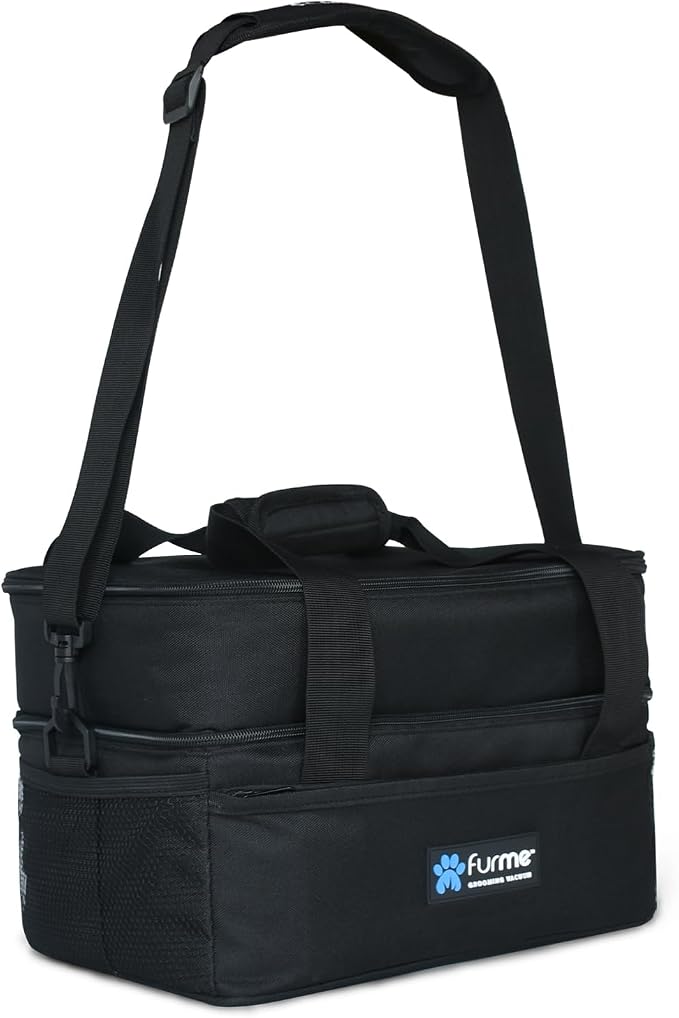 FURME Carrying Case for FM-01 Original Grooming Vacuum Kit - Lightweight Bag with Multiple Compartmans & Pockets, Suitable for Traveling and Storage