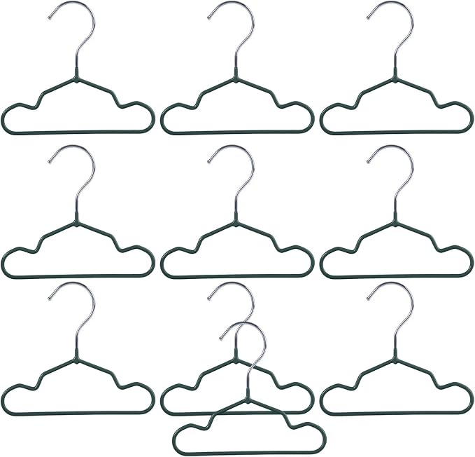 10 Pack Pet Clothing Hanger PVC Coating 15/20/25CM Display Hangers Rack Pet Supplies Garment Storage Rack