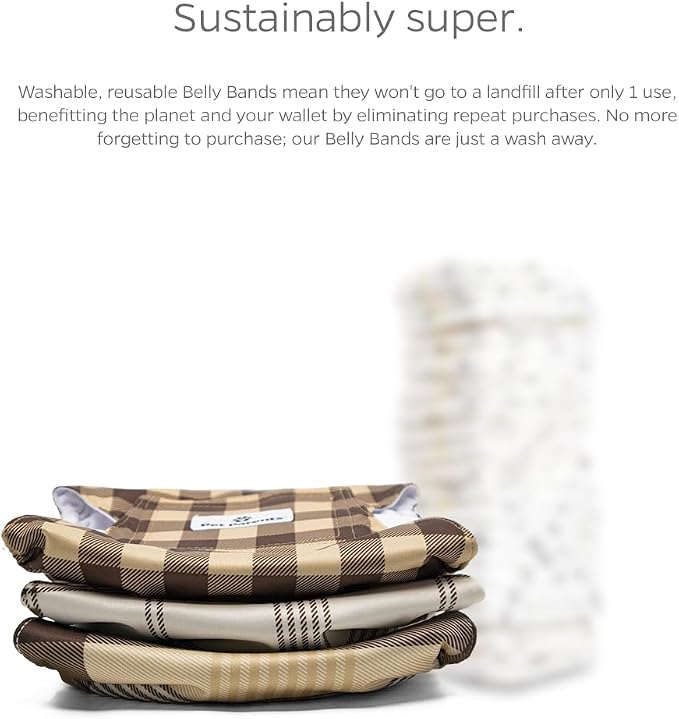 Pet Parents® Washable Belly Bands for Male Dogs (3pack) + Extendrs® of Durable Dog Diapers Male, Premium Male Dog Diapers & Dog Wraps (Small, Oxford)