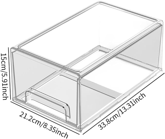 Clear Stackable Storage Drawer Clear Stackable Storage Bin for Hair Accessories