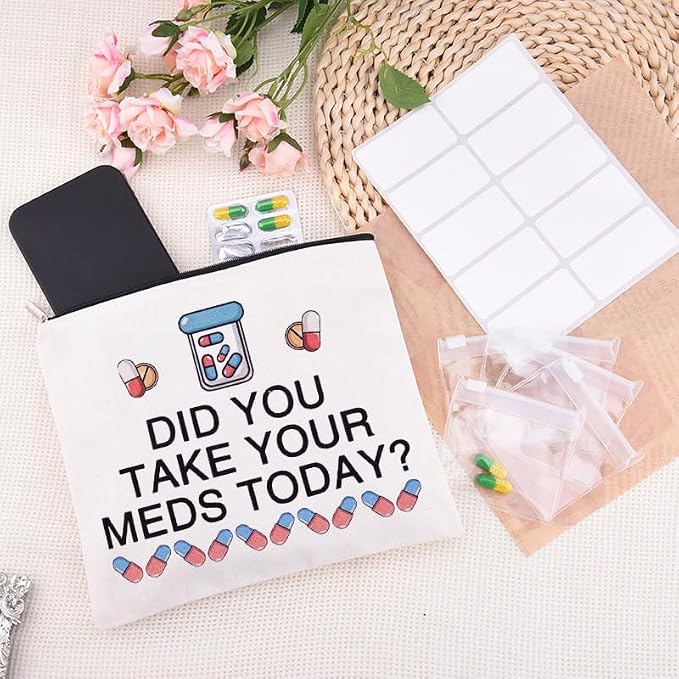 Sisadodo Charging Cable Organizer Travel Bag Toiletry Makeup Cosmetic Bags Medicine Med Toiletry Bag Pouch Diabetic Gifts Bags