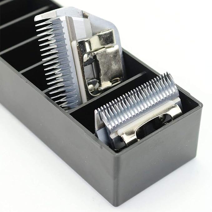 2 Pack Black BarberMate Blade Caddy with Detachable Lid