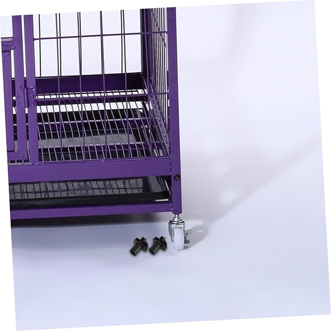 10pcs Plastic Connector Wheels for Cat Cages Universal Clip-on Replacement Casters for Closet Organizers and Storage Units Sturdy Wheel Attachments for PET Crates