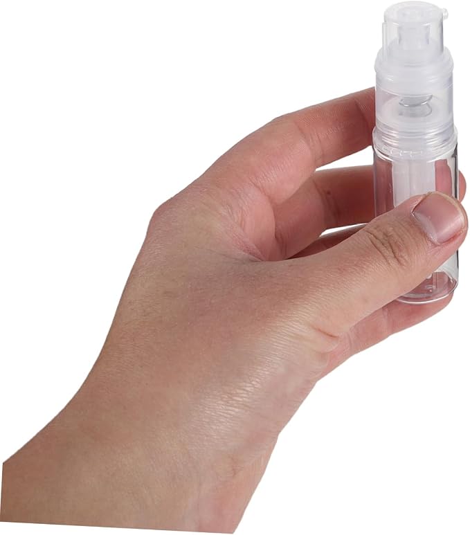 LIFKOME 3pcs Portable Powder Sprayer Dispenser Bottle 14ml 18ml 25ml White | Pet Body with Pp Nozzle, Refillable Design, Precise Control for Talcum Powder and Dry Shampoos, Travel and Daily Commutes