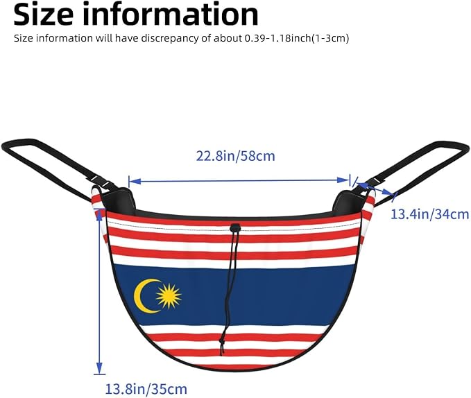 Kuala Lumpur Flag Car Seat Organizer-Backseat Storage Bag for Travel | Waterproof Durable. Holds Snacks Gear Essentials. Fits Most Cars.