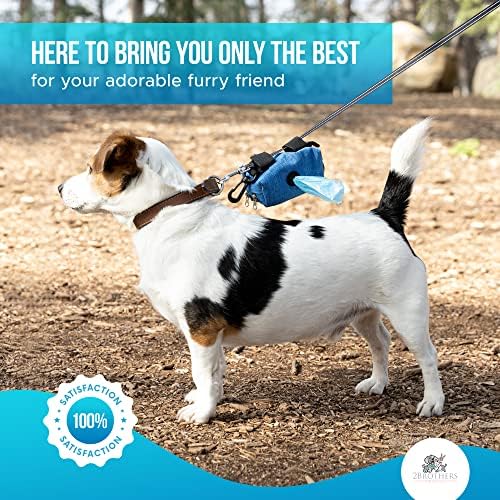 Premium Dog Poop Bag Holder for Leash - Convenient Dog Poop Bag Dispenser with Durable Design - Stylish Accessory for Easy Cleanup - Ideal for Dogs, Puppies, and Outdoor Walks - Red