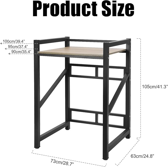 Washer Dryer Stacking Rack Stand, 660lbs Capacity Heavy Duty Washing Machine Storage Utility Rack with Countertop, Height Adjustable Washing Machine Shelf for Laundry Rooms Bathrooms