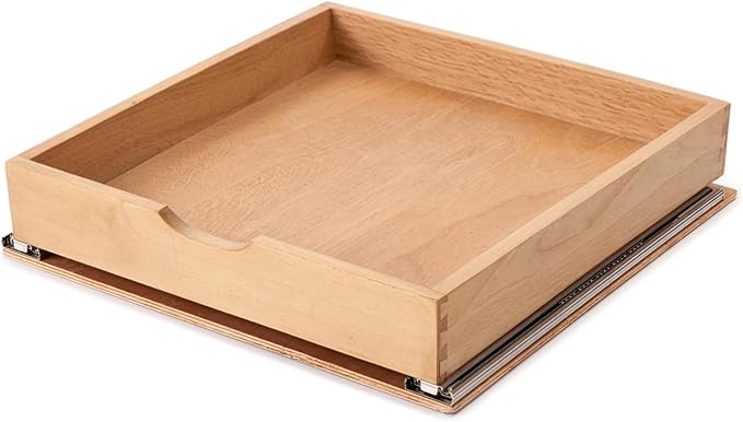 Pull Out Cabinet Drawers - 6x2 Size Options (12-23'W,18-21'D), Pre-Assembled with Soft Close Slides, Solid Beechwood, Easy Installation(21'W x 18'D)