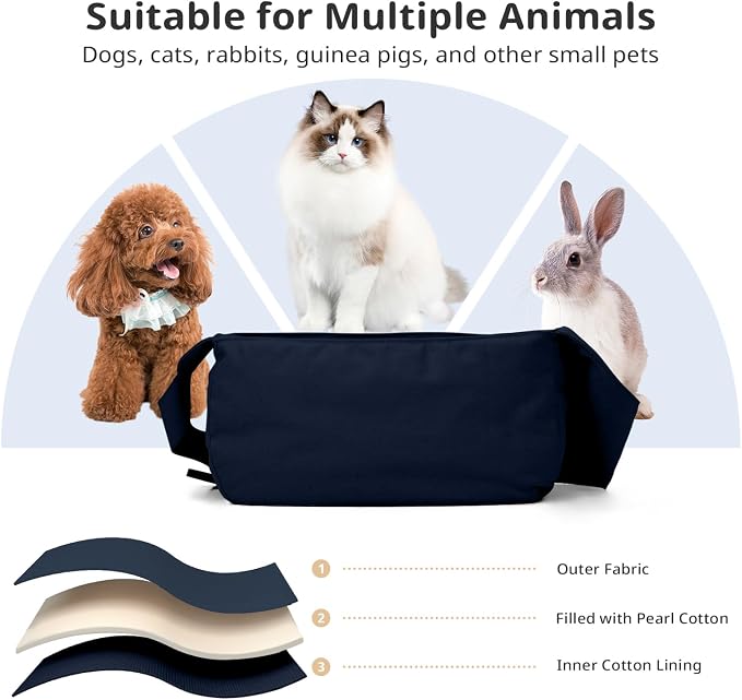 ONECUTE Dog Sling Carrier 15 lbs, Small Dog Carrier Sling for Cat & Puppies | Suitable For Carrying Pet 3-10lbs, Spacious Space So Pets Will Not Be Crowded, Adjustable Shoulder Straps And Breathable Mesh