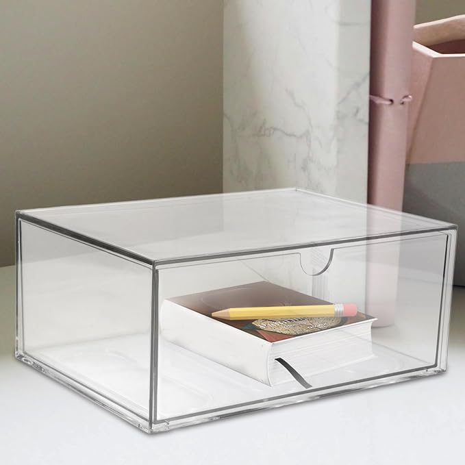 Portable Desktop Drawer Organizer Box with Pet Material, Simple Appearance, Organizes Items and Keeps Tidy for Office and Bathroom Use