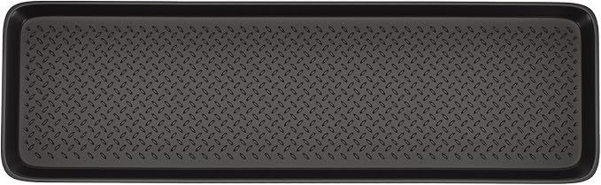 Matace 1 Pack Rubber Extra Large Shoe Tray for Entryway,Long Boot Tray,Slim Boot Mat for Indoor and Outdoor Use,16x55 in, Rectangular (Pack of 1)