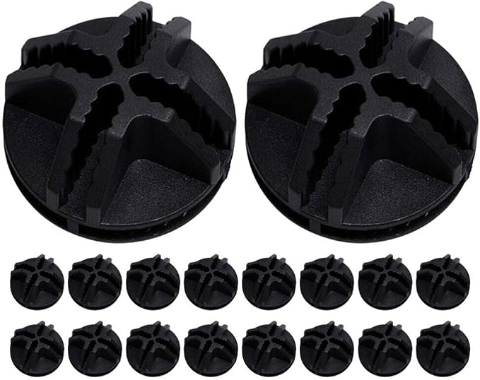 POPETPOP 30pcs Plastic Connectors for Pet Cage Assembly Plastic Closet Connectors for Wardrobe and Shelving Easy to Install for Pet Crates and Playpens