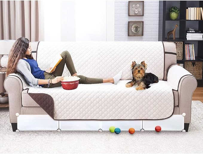 Under Bed Blocker for Pets, Gap Bumper for Under Bed, Stop Things Going Under Bed or Sofa Couch, Toys Blocker for Cats Dogs, Easy to Install, Total 7" Height 78.5" Length, White