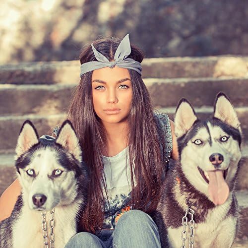 Mechaly 3 Pack Dog Bandana Neck Scarf Paisley Polyester Bandanas - Any Pets