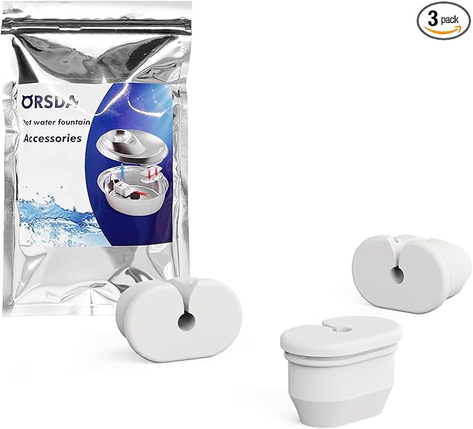 ORSDA Cat Water Fountain Parts Silicone Stopper Replacement for ORSDA All Pet Fountains D30 / D60 / D36 / D66 (Silicone Stopper)