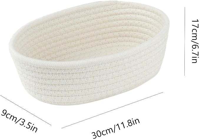 Dog Toy Basket - Handmade Storage Organizer | Dog toy basket with handmade woven design, decorative storage organizer for pet supplies, spacious capacity