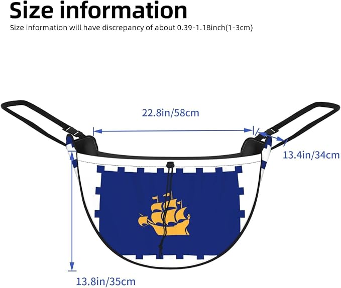 Quebec City Flag Car Seat Organizer-Backseat Storage Bag for Travel | Waterproof Durable. Holds Snacks Gear Essentials. Fits Most Cars.