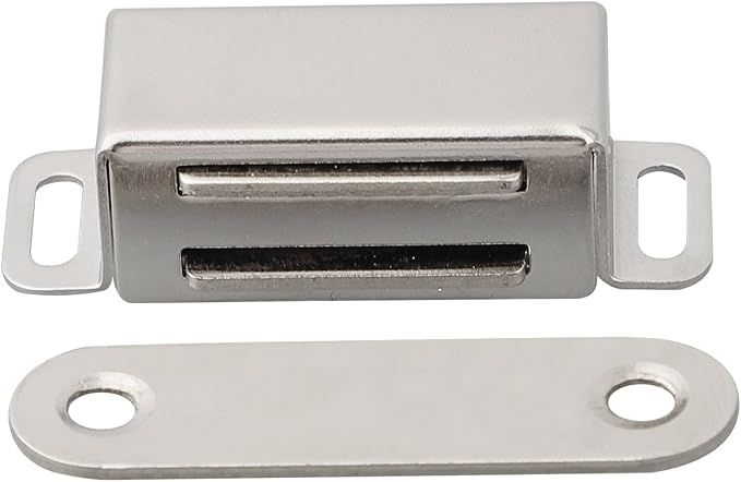 304 Stainless Steel Magnetic Cabinet Latch with 40kg Pull Force, Door Catch for Kitchen Bathroom and RV Use(S)