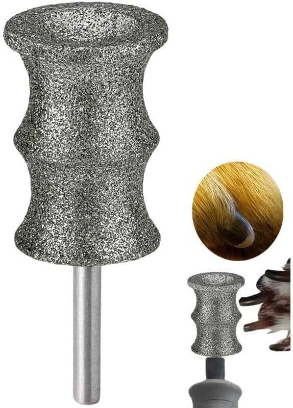 Diamond Dog Nail Grinder Bits Attachments for Dremel 7760 7350 4000 - 1/8'' 80 Grit Replacement Heads Refills & Tip for Most Pet Grinders - Painless & Safe for All Dogs Cats Thick Tough Nails Grooming