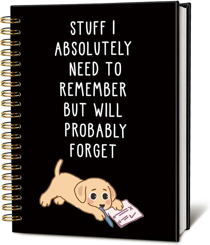 LIANGW Funny Labrador Retriever Puppy Gifts Spiral Notebook Journal | Labrador Retriever Gifts Journal for Writing,Pet Dog Mom Owner Lovers Gift,Dog School Office Stuff Supplies,5.5x8.3 Inch