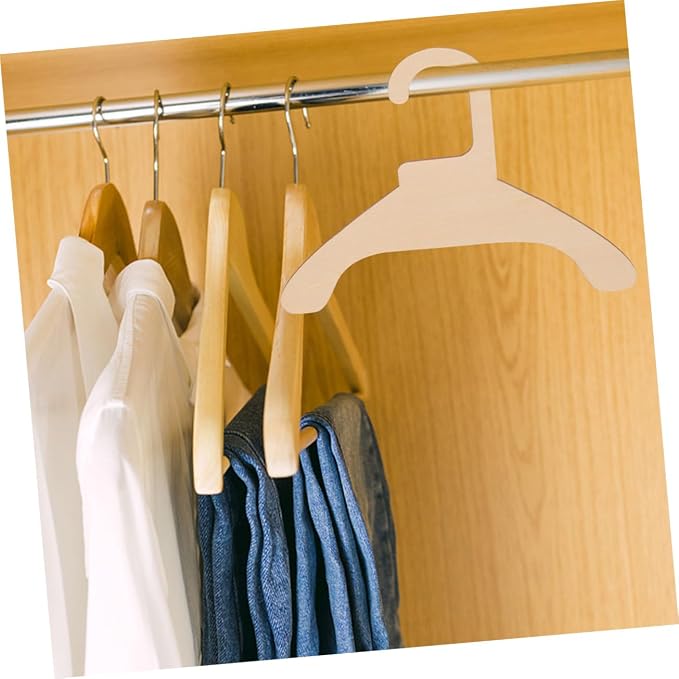 BESPORTBLE 5pcs Wooden Pet Clothing Hanger Rack for Dog and Cat Apparel Pet Pants Organizer for Easy Hanging for Home Travel and Storage